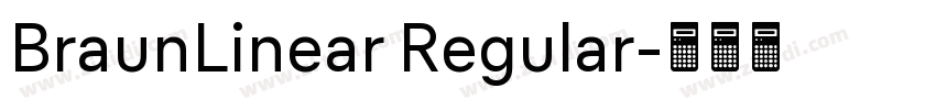 BraunLinear Regular字体转换
